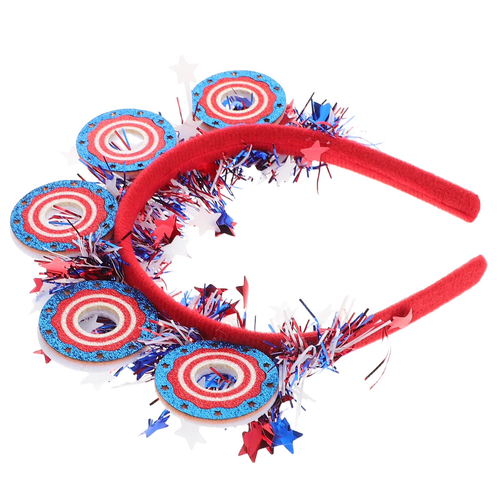 American Independent Headband Red White Donut Garland Hairband Patriotic Party Accessories Celebrate Independence Day
American Independent Headband Red White Donut Garland Hairband Patriotic Party Accessories Celebrate Independence Day