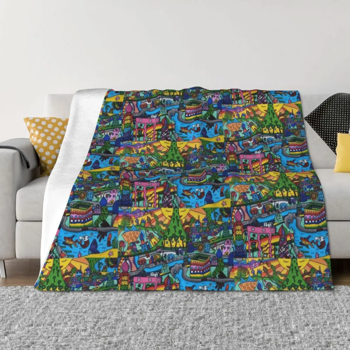 Rainbow Land Throw Blanket Thin warm for winter blankets and throws Camping Blankets
Rainbow Land Throw Blanket Thin warm for winter blankets and throws Camping Blankets