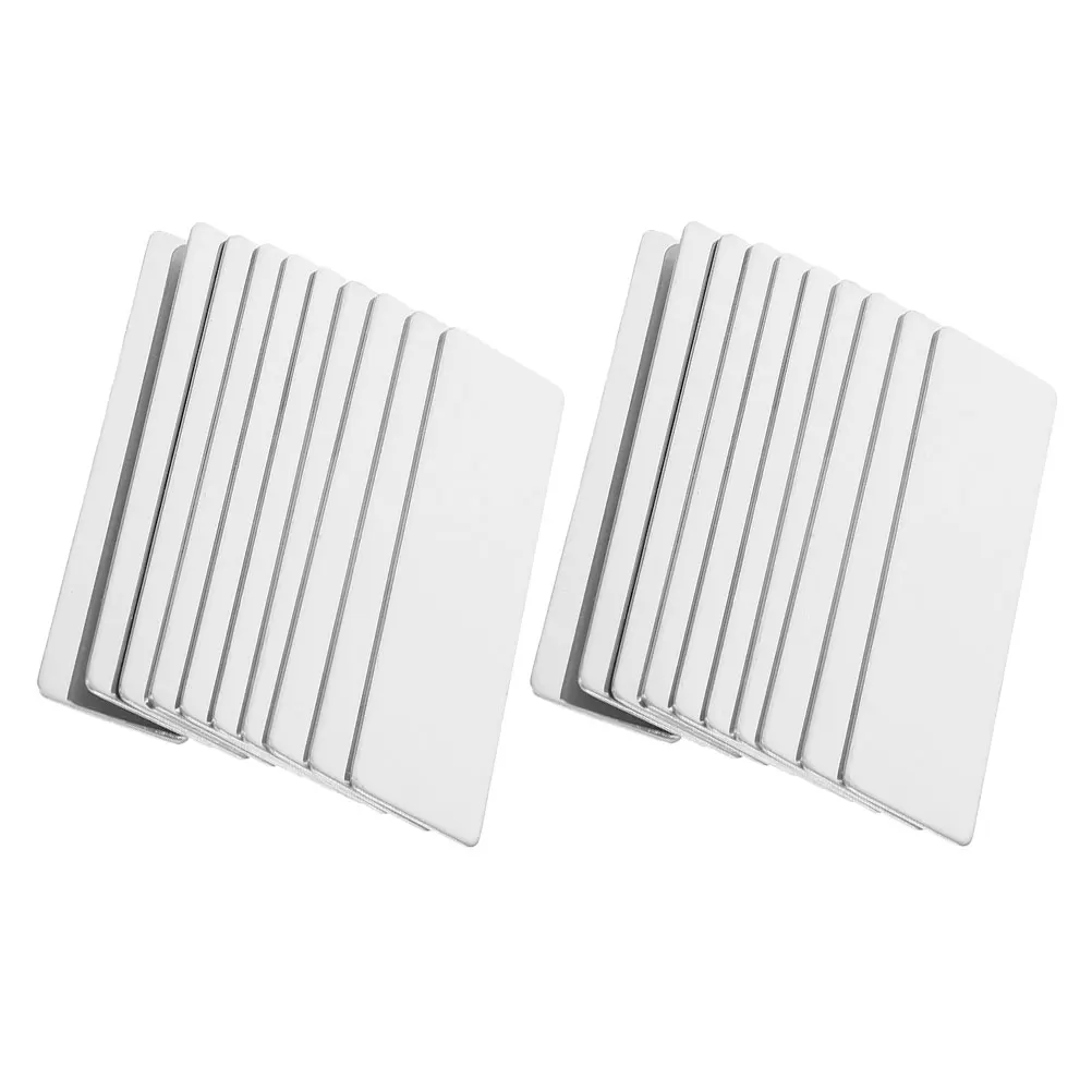 20 Pcs Stainless Steel Name Tag Diy Blank Tags Id Badge Labels Engravable Metal Keychain Blanks Plates for Engraving Nurse
20 Pcs Stainless Steel Name Tag Diy Blank Tags Id Badge Labels Engravable Metal Keychain Blanks Plates for Engraving Nurse