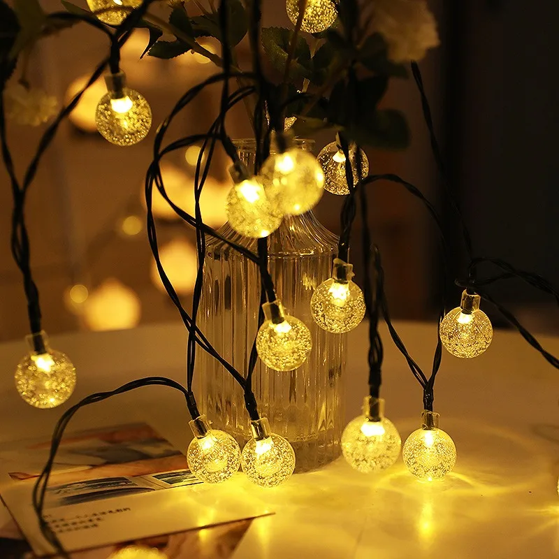 Solar Bubble Balls String Lights Outdoor Waterproof Orb Light Christmas LED Lights Patio Holiday Party Tent Fence Decoration
Solar Bubble Balls String Lights Outdoor Waterproof Orb Light Christmas LED Lights Patio Holiday Party Tent Fence Decoration