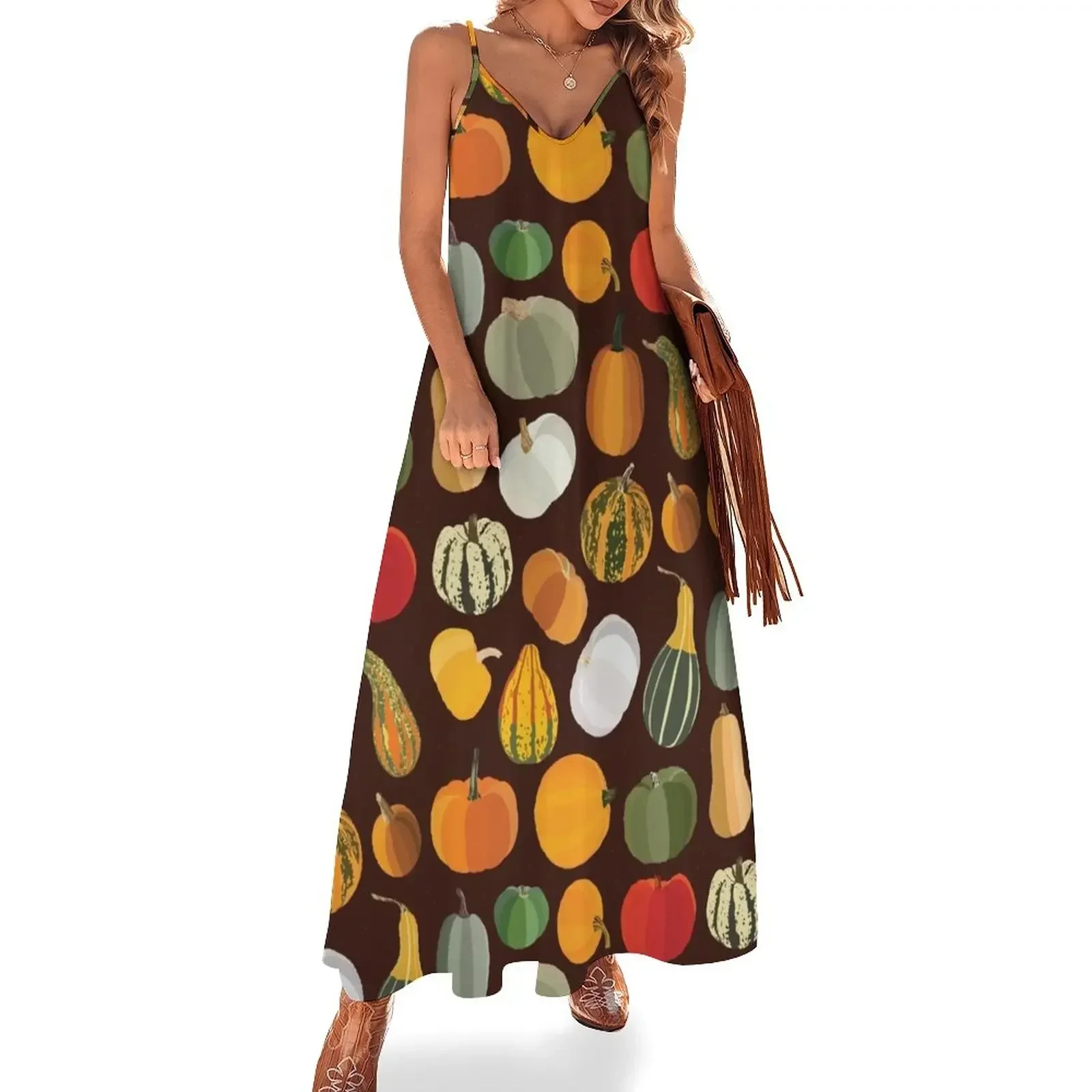 Pumpkins Sleeveless Dress summer clothes for women african dresses for woman summer dress women 2024 Dress
Pumpkins Sleeveless Dress summer clothes for women african dresses for woman summer dress women 2024 Dress