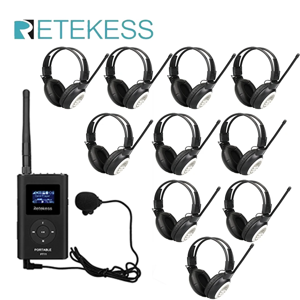 Retekess 0,3 Вт FT11 FM-передатчик 10 шт. TR101/TR104 Наушники MP3-трансляция Радиопередатчик Tour Guide System Meeting Church
Retekess 0,3 Вт FT11 FM-передатчик 10 шт. TR101/TR104 Наушники MP3-трансляция Радиопередатчик Tour Guide System Meeting Church