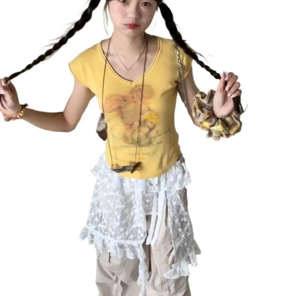 Embroidered Flower Lace Mini Skirt Irregular Y2K Streetwear Lace Up Ruffles Skirt Lace-up Design High Waist Pleated Skirts
Embroidered Flower Lace Mini Skirt Irregular Y2K Streetwear Lace Up Ruffles Skirt Lace-up Design High Waist Pleated Skirts