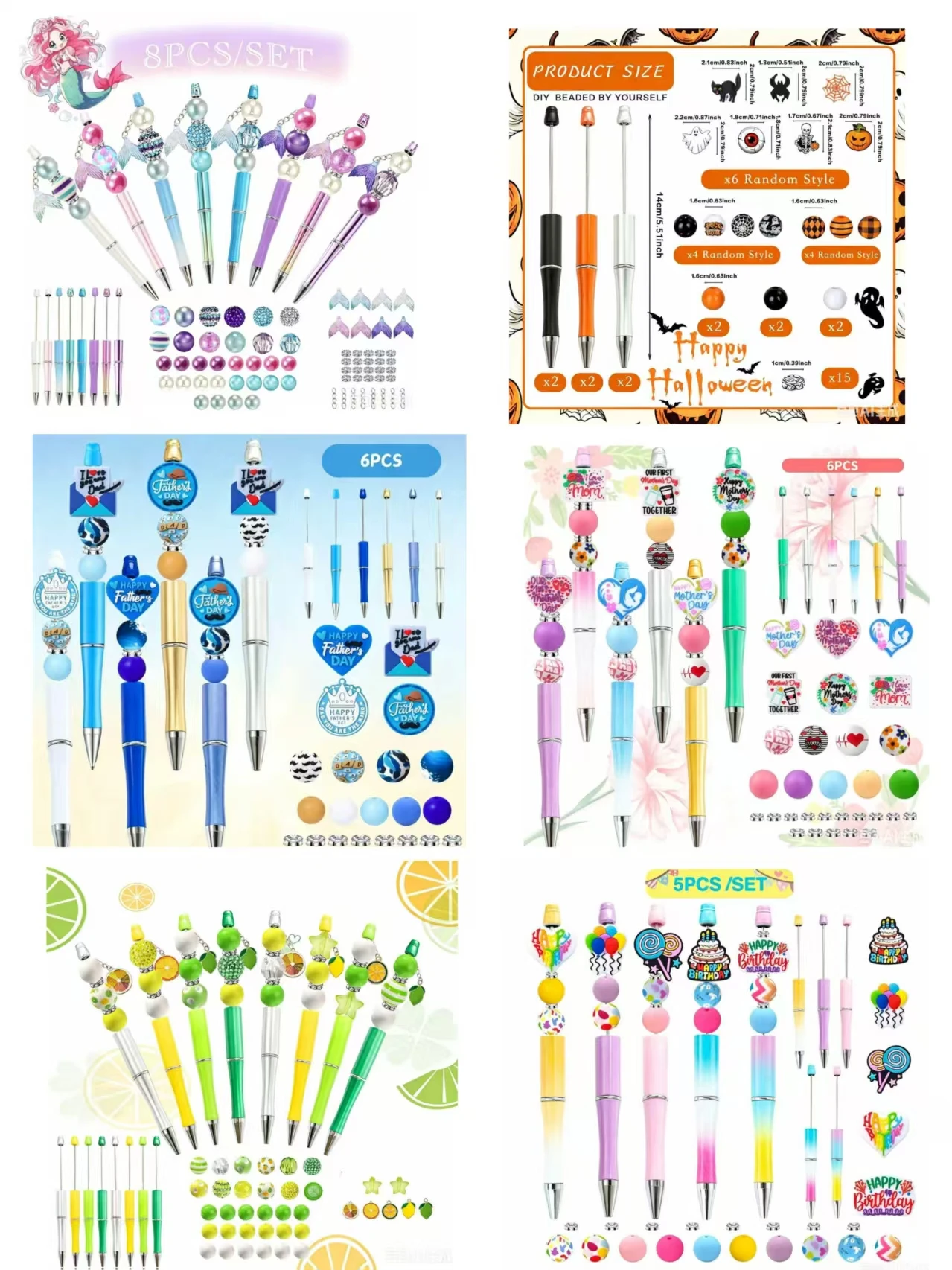 Cute Pendant Ballpoint Pen Mother's Day Birthday Gift DIY Beaded Pen Ballpoint Pen Set Gift Office Stationery Handmade High-Valu
Cute Pendant Ballpoint Pen Mother's Day Birthday Gift DIY Beaded Pen Ballpoint Pen Set Gift Office Stationery Handmade High-Valu