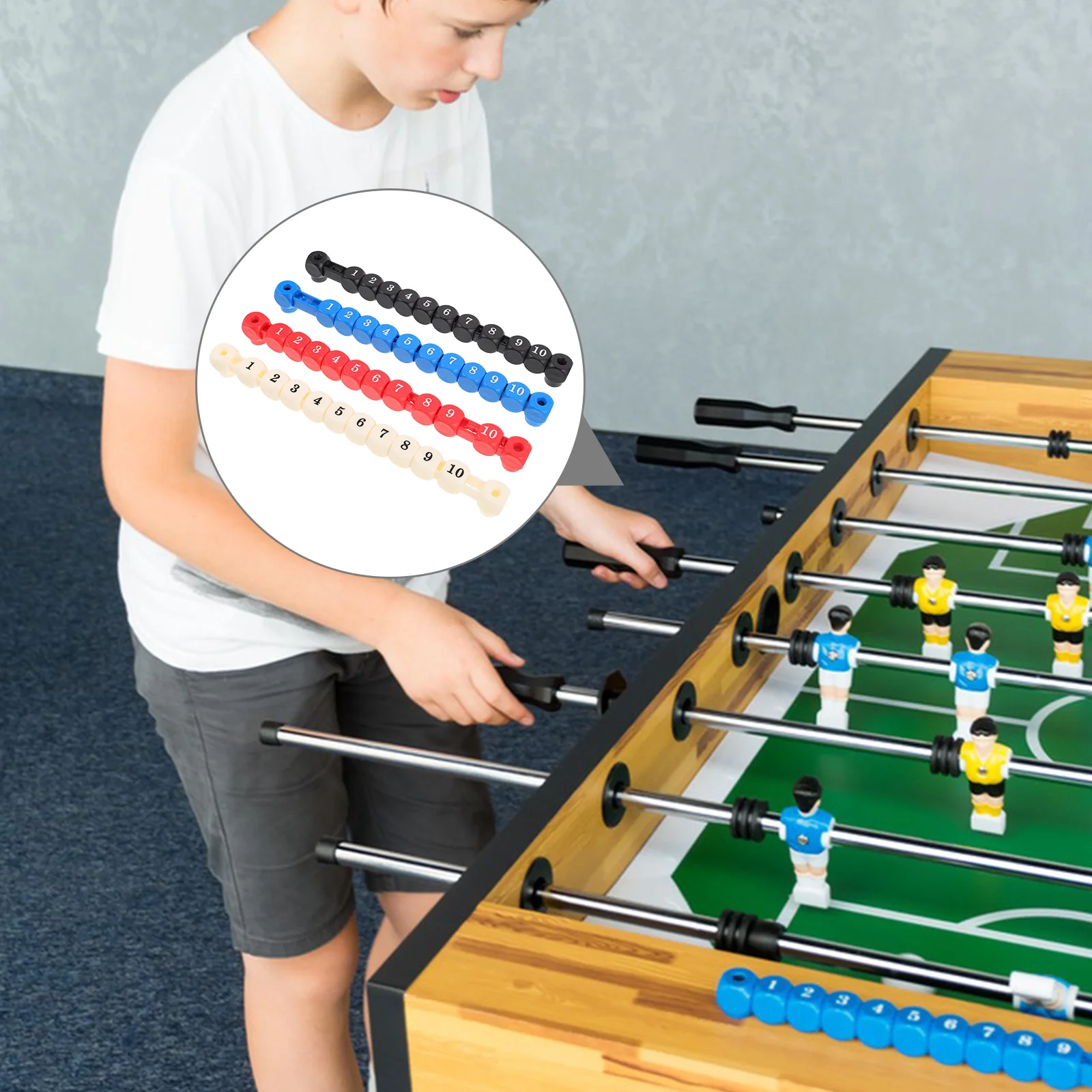 4pcs Foosball Table Score Counter 10 Numbers Durable Portable Scorekeeper For Table Football Scoring Sports Equipment
4pcs Foosball Table Score Counter 10 Numbers Durable Portable Scorekeeper For Table Football Scoring Sports Equipment