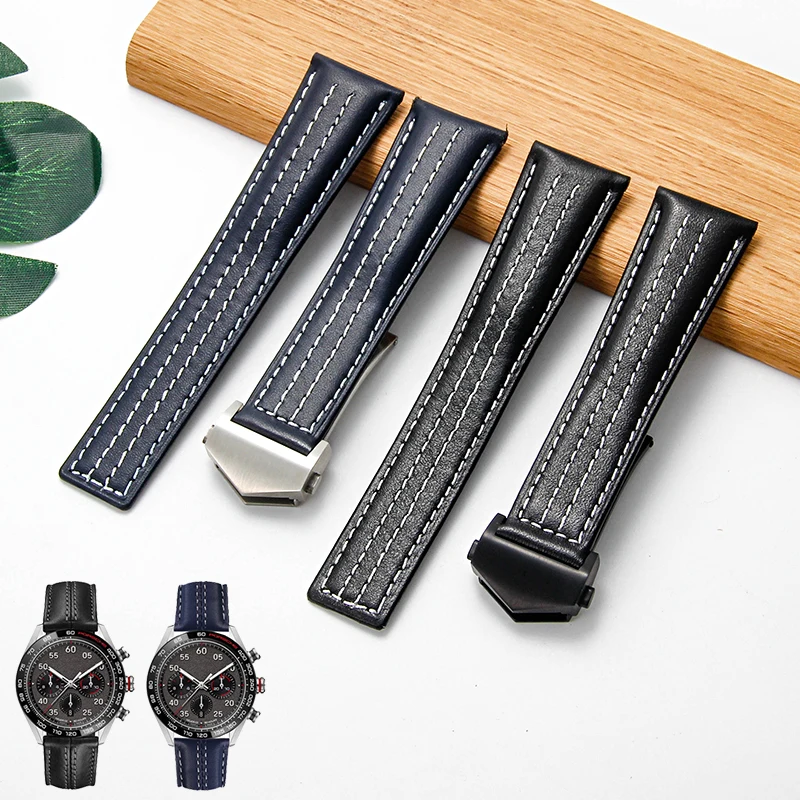 For Tag Heuer Series Soft Exquisite Genuine Cow Leather Strap 22mm Solid Stainless Steel Folding Buckle Watchbands Black Blue
For Tag Heuer Series Soft Exquisite Genuine Cow Leather Strap 22mm Solid Stainless Steel Folding Buckle Watchbands Black Blue