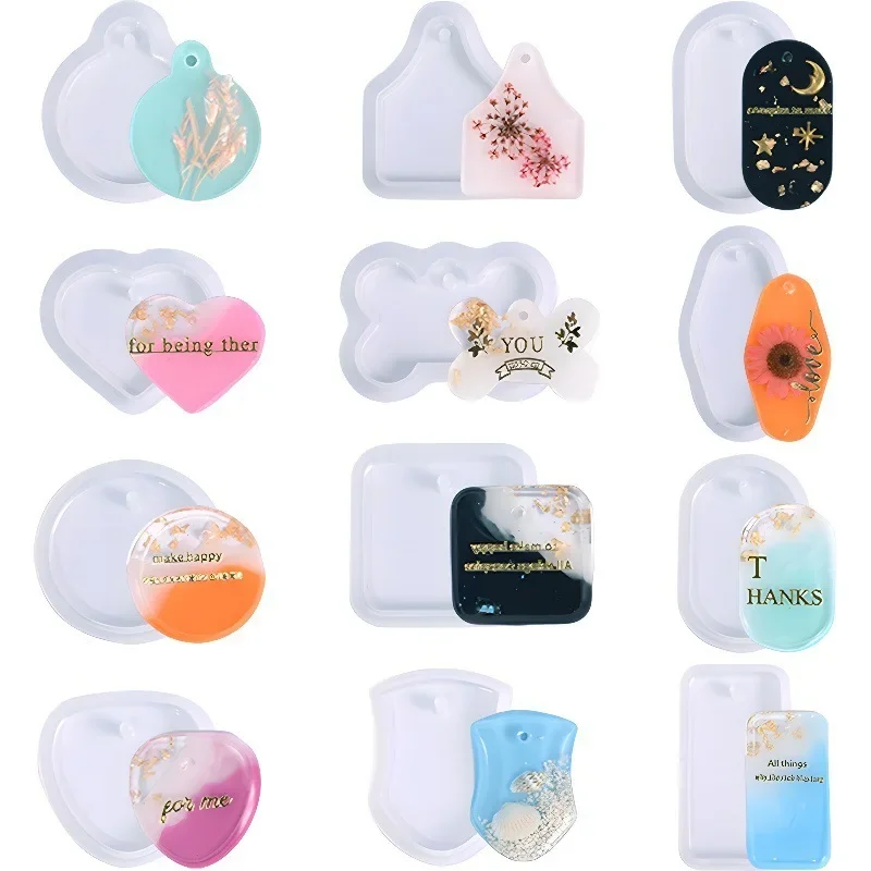 UV Epoxy Resin Mold Round Rectangle Pendants Jewelry Making DIY Keychains Pendant Necklace Silicone Mold Resin Crafts
UV Epoxy Resin Mold Round Rectangle Pendants Jewelry Making DIY Keychains Pendant Necklace Silicone Mold Resin Crafts