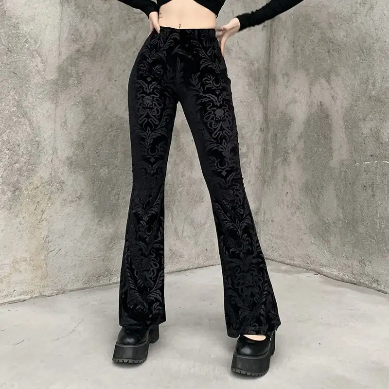 European and American Dark Style Straight-leg Pants Micro-flare Pants Slimming Legs High Waist Versatile Casual Trousers
European and American Dark Style Straight-leg Pants Micro-flare Pants Slimming Legs High Waist Versatile Casual Trousers