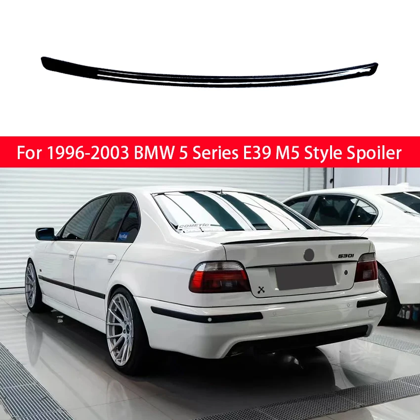 Для BMW 5 серии E39 M5 1996-2003 годов, задняя крышка багажника, автомобильный спойлер, крылья, черный карбон, внешние тюнинговые аксессуары 
Для BMW 5 серии E39 M5 1996-2003 годов, задняя крышка багажника, автомобильный спойлер, крылья, черный карбон, внешние тюнинговые аксессуары