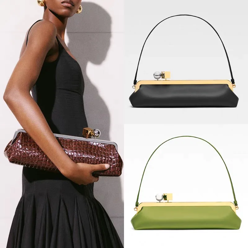 Fashion Long Clutch Bag for Women Luxury Designer Kiss Lock Women Shoulder Bags Elegant Party Purses Trend Underarm Bag 2025
Fashion Long Clutch Bag for Women Luxury Designer Kiss Lock Women Shoulder Bags Elegant Party Purses Trend Underarm Bag 2025