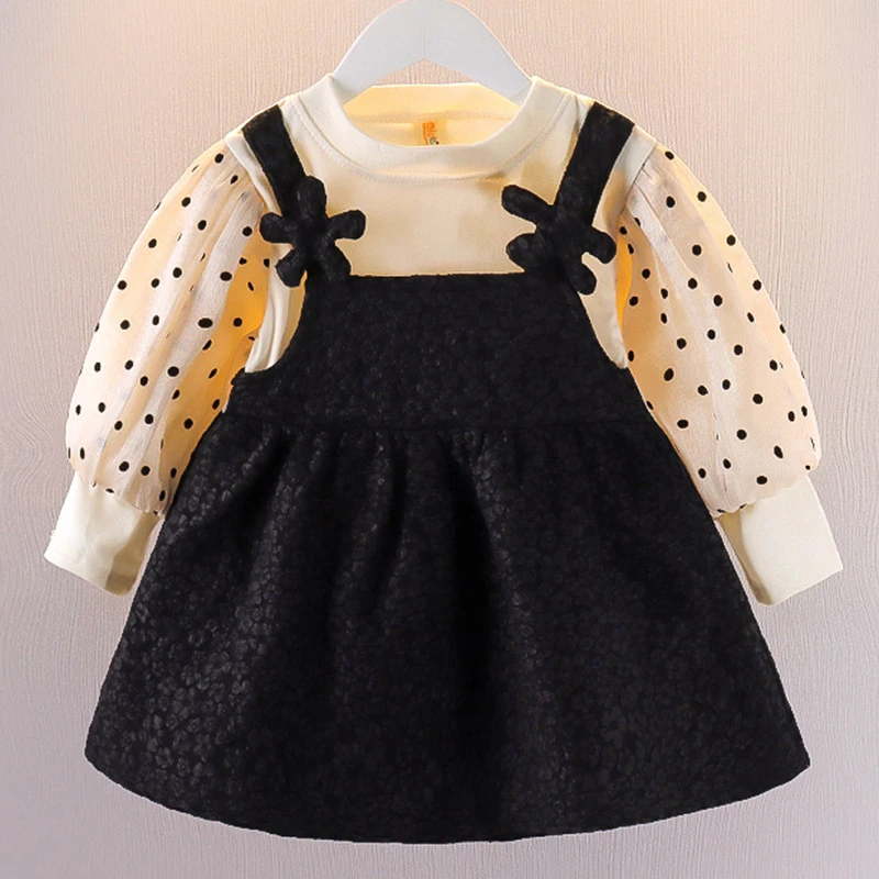 Spring Fall Newborn Girls Clothes Korean Fashion Cute Flower Dot Long Sleeve Princess Baby Dresses Toddler Birthday Dress BC255
Spring Fall Newborn Girls Clothes Korean Fashion Cute Flower Dot Long Sleeve Princess Baby Dresses Toddler Birthday Dress BC255