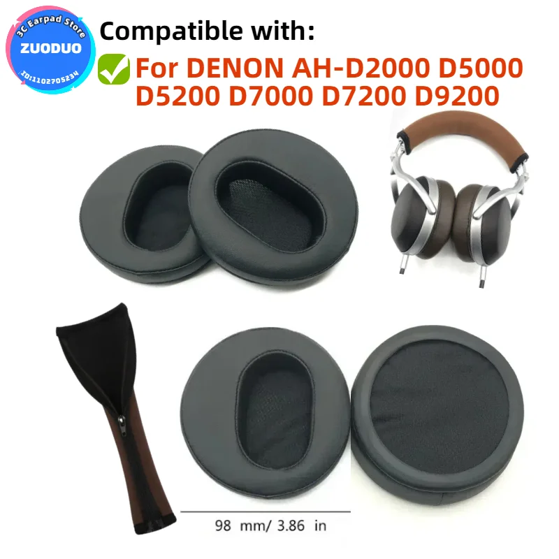 Replacement Earpads Headband for DENON AH-D2000 D5000 D5200 D7000 D7200 D9200 Headset Earmuff Earphone memory sponge ZUODUO
Replacement Earpads Headband for DENON AH-D2000 D5000 D5200 D7000 D7200 D9200 Headset Earmuff Earphone memory sponge ZUODUO
