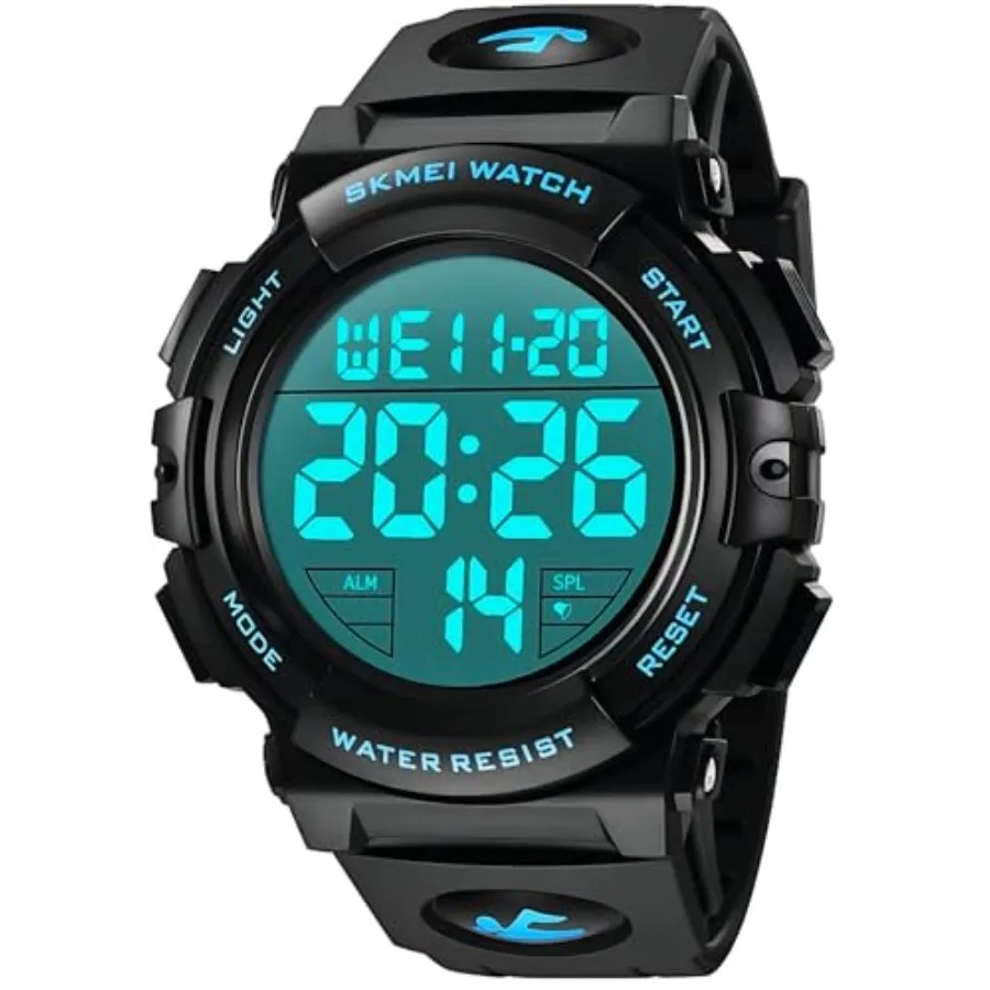 MJSCPHBJK Watches for Men, Digital Sports Watch for Mens Waterproof LED Screen Large Face Military Tactical Watch
MJSCPHBJK Watches for Men, Digital Sports Watch for Mens Waterproof LED Screen Large Face Military Tactical Watch
