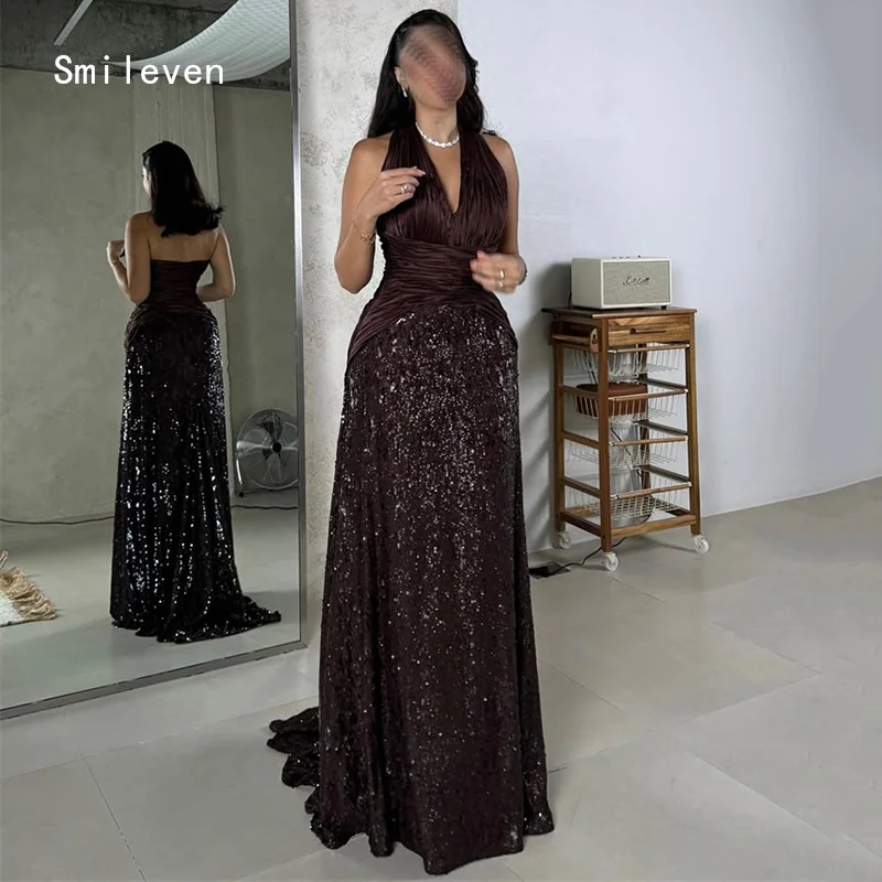 Smileven Элегантное прямое платье для выпускного вечера Блестящие вечерние платья с v-образным вырезом Вечернее платье со складками на бретельках по индивидуальному заказу 2026
Smileven Элегантное прямое платье для выпускного вечера Блестящие вечерние платья с v-образным вырезом Вечернее платье со складками на бретельках по индивидуальному заказу 2026