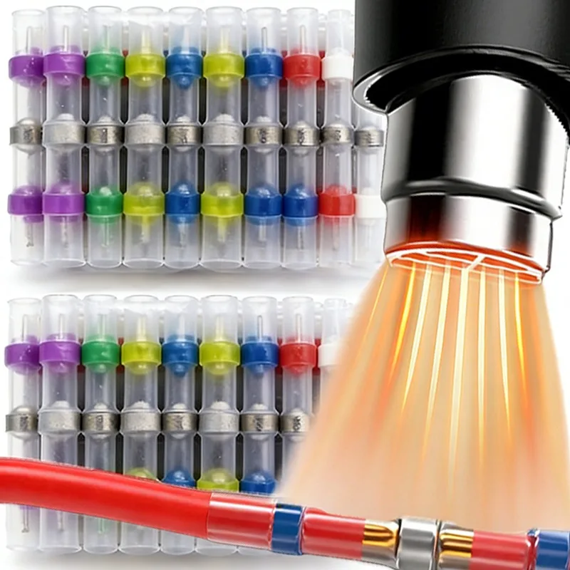 Electrical Wiring Cable Connectiors Heat-Shrink Wire Terminals Waterproof Solder Seal Butt Connector Kit with Heat Shrink Tubes
Electrical Wiring Cable Connectiors Heat-Shrink Wire Terminals Waterproof Solder Seal Butt Connector Kit with Heat Shrink Tubes