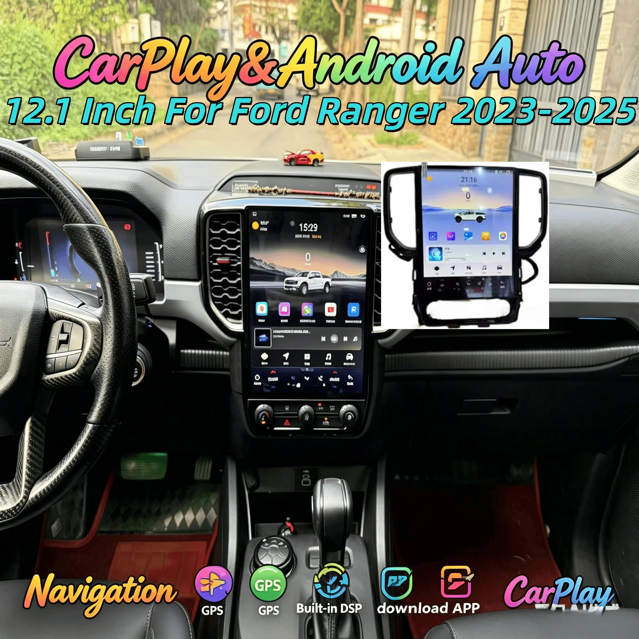 12.1" Multimedia Video Player For Ford Ranger 2023-2025 Carplay Android Radio Stereo GPS Navigation WIFI Bluetooth 5.0 Head unit
12.1" Multimedia Video Player For Ford Ranger 2023-2025 Carplay Android Radio Stereo GPS Navigation WIFI Bluetooth 5.0 Head unit