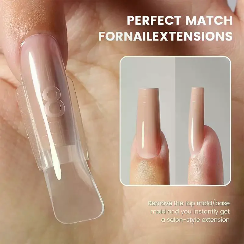240pcs/Box Sandwich Dual Nail Forms Trapezoidal Oval Nail Extension Forms Top & Bottom Form For Quick Diy Nail Extensions Salon
240pcs/Box Sandwich Dual Nail Forms Trapezoidal Oval Nail Extension Forms Top & Bottom Form For Quick Diy Nail Extensions Salon