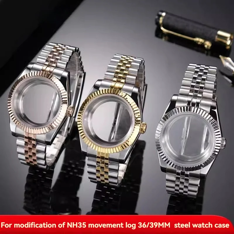 For Rolex Journal Dog Tooth Ring 36mm 39mm Modified NH36 Stainless Steel Case Complete Set of Sapphire Glass Bezel Watchband
For Rolex Journal Dog Tooth Ring 36mm 39mm Modified NH36 Stainless Steel Case Complete Set of Sapphire Glass Bezel Watchband