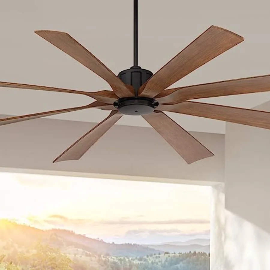 70 Defender Modern Industrial Indoor Outdoor Ceiling Fan with Remote Control Matte Black Hand-Painted Koa Damp Rated for Patio
70 Defender Modern Industrial Indoor Outdoor Ceiling Fan with Remote Control Matte Black Hand-Painted Koa Damp Rated for Patio