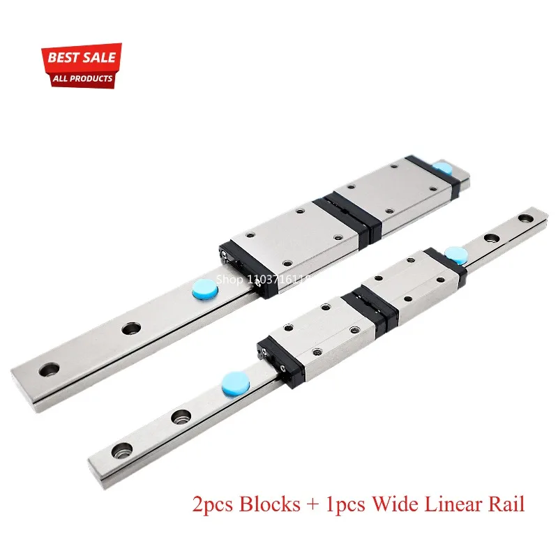 MGW7/MGW9/MGW12/MGW15 C/H Type Double Blocks Wide Linear Rail Guideway For 3D Printer CNC Laser Engraver Robot Arm Slide Guide
MGW7/MGW9/MGW12/MGW15 C/H Type Double Blocks Wide Linear Rail Guideway For 3D Printer CNC Laser Engraver Robot Arm Slide Guide