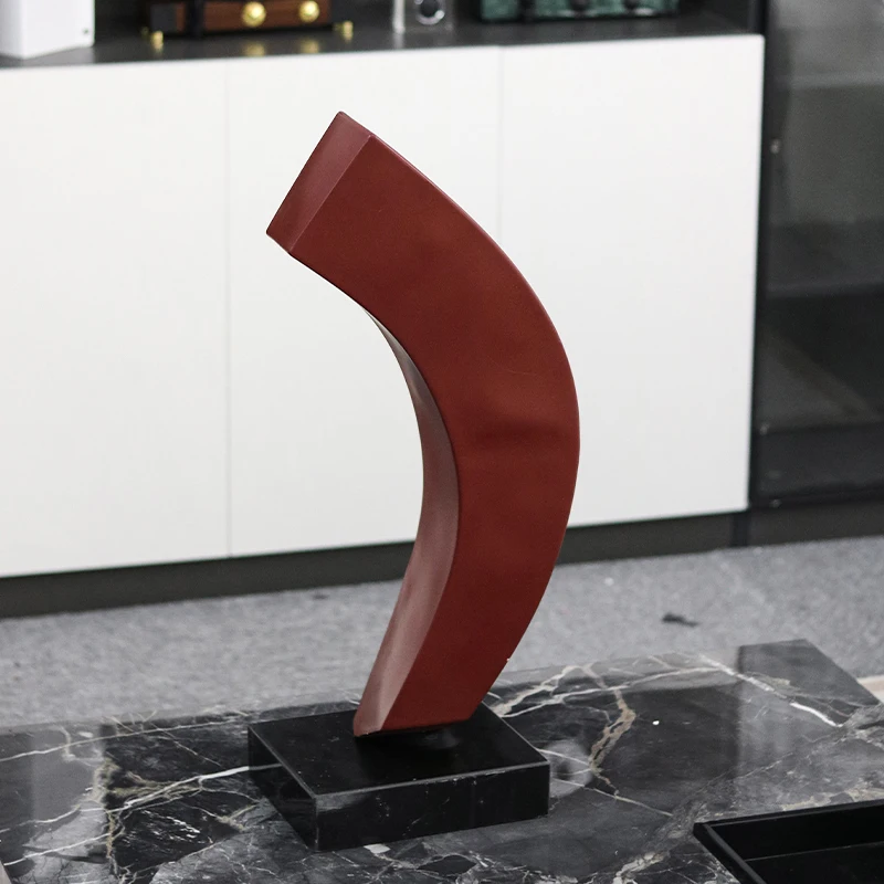 Modern Minimalist Red Geometric Resin Marble Ornament New Art Deco Design for Anniversaries
Modern Minimalist Red Geometric Resin Marble Ornament New Art Deco Design for Anniversaries