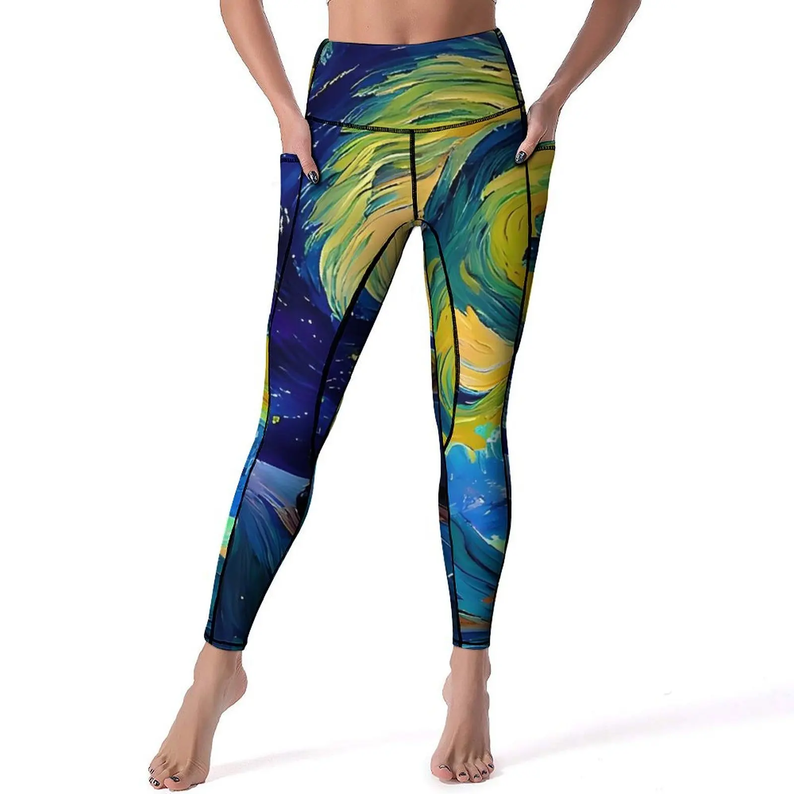 Van Gogh Yoga Pants Abstract Starry Night Leggings Sexy High Waist Casual Yoga Sports Tights Elastic Fitness Running Leggins
Van Gogh Yoga Pants Abstract Starry Night Leggings Sexy High Waist Casual Yoga Sports Tights Elastic Fitness Running Leggins