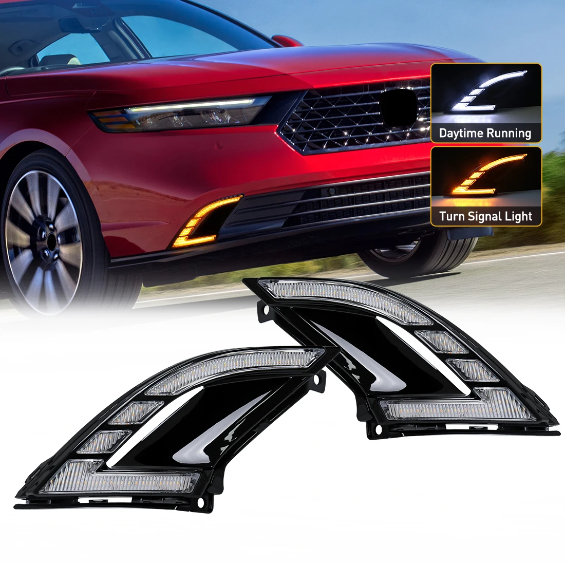 2-цветные светодиодные противотуманные фары DRL для Honda Accord 2023 2024, дневные ходовые огни с динамическим указателем поворота, автомобильные аксессуары
2-цветные светодиодные противотуманные фары DRL для Honda Accord 2023 2024, дневные ходовые огни с динамическим указателем поворота, автомобильные аксессуары