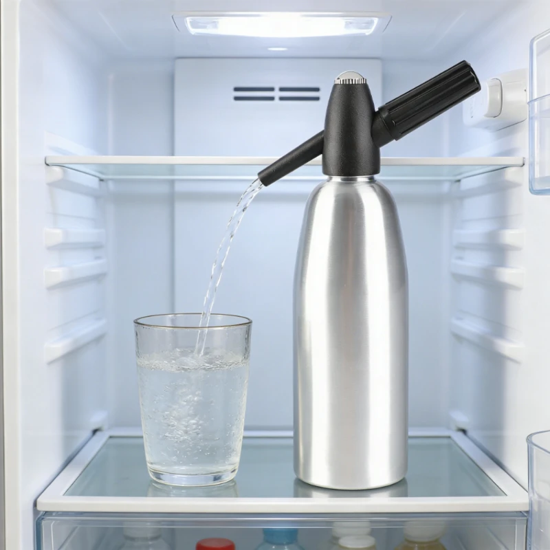 New 1L Soda Siphon Bottle Professional Alloy Soda Siphon Carbonated Seltzer Water Maker with Pressure Regulator Juice Cocktail
New 1L Soda Siphon Bottle Professional Alloy Soda Siphon Carbonated Seltzer Water Maker with Pressure Regulator Juice Cocktail