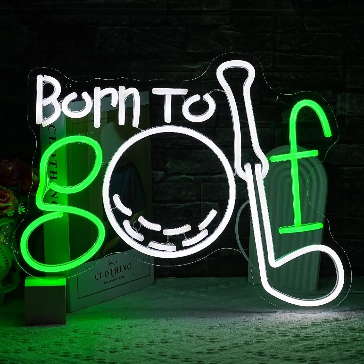 Born to Golf LED Neon Light - USB Powered, With Dimmer, Adjustable Brightness, Perfect for Golf Rooms, Man Caves, Sports Decor
Born to Golf LED Neon Light - USB Powered, With Dimmer, Adjustable Brightness, Perfect for Golf Rooms, Man Caves, Sports Decor