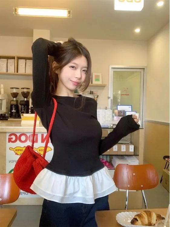 Осенняя новинка Sle Pure Desire Hot Girl Long Sve, хлопковая облегающая футболка, женский модный дизайн, универсальный мягкий вязаный топ
Осенняя новинка Sle Pure Desire Hot Girl Long Sve, хлопковая облегающая футболка, женский модный дизайн, универсальный мягкий вязаный топ