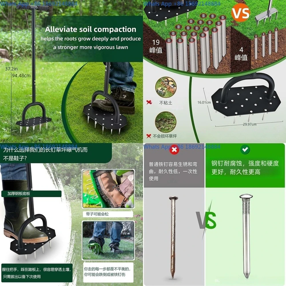 Lawn Core Aerator Soil Aeration Tool for Yard Grass Ventilation and Soil Loosening
Lawn Core Aerator Soil Aeration Tool for Yard Grass Ventilation and Soil Loosening