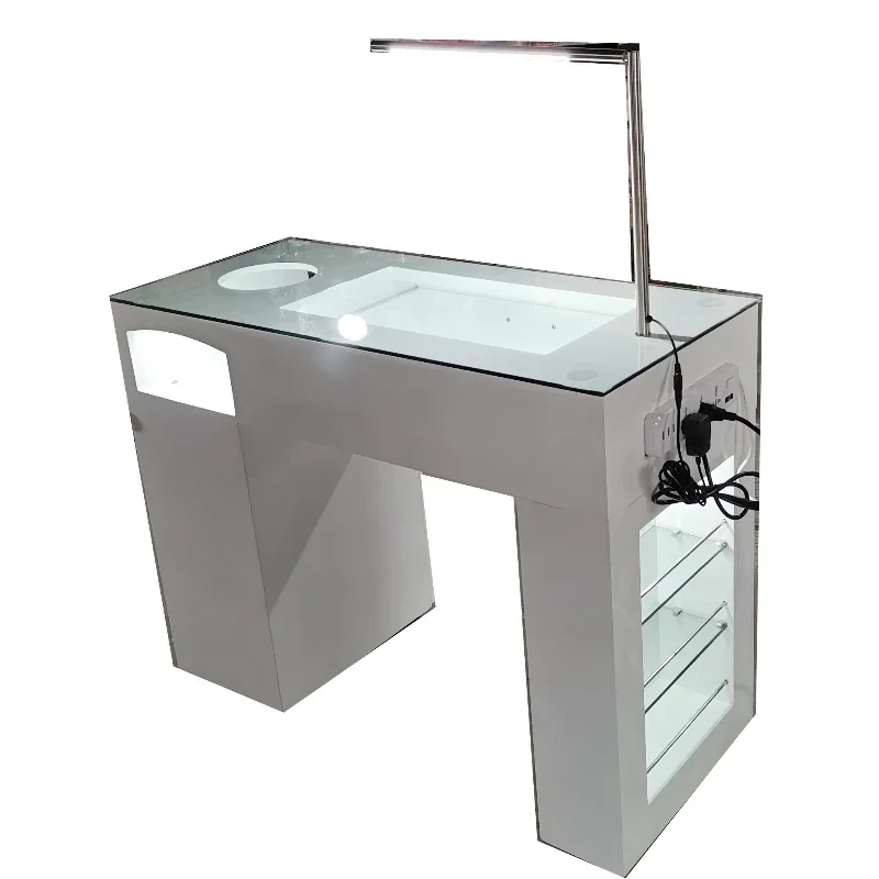Classic French Style White Nail Salon Desk Manicure Lamp Desk Nail Reception Desk 5 Years life
Classic French Style White Nail Salon Desk Manicure Lamp Desk Nail Reception Desk 5 Years life