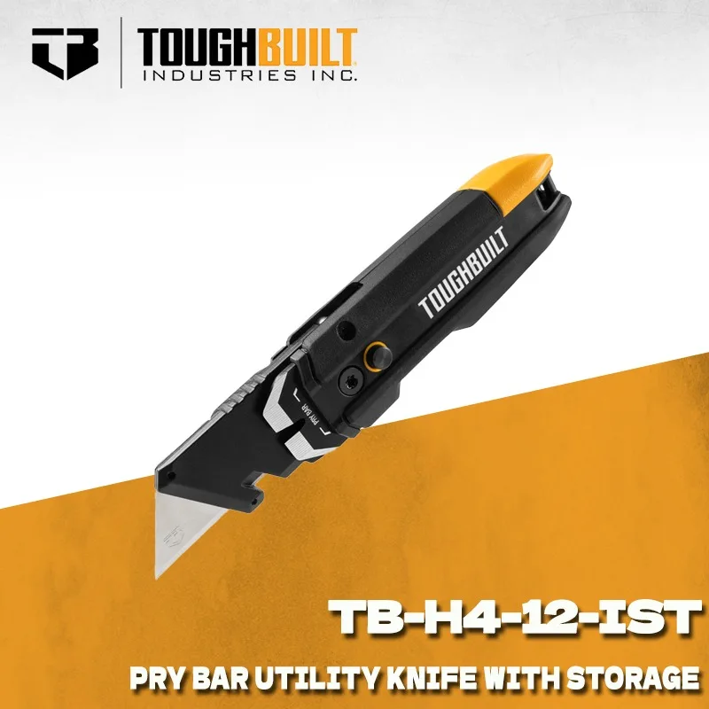 TOUGHBUILT TB-H4-12-IST Pry Bar Utility Knife Built-in Storage Box Cutter Heavy Duty Hand Tool for Construction & Household
TOUGHBUILT TB-H4-12-IST Pry Bar Utility Knife Built-in Storage Box Cutter Heavy Duty Hand Tool for Construction & Household