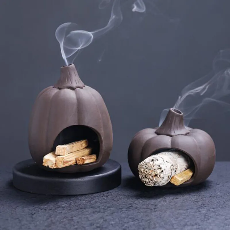 Фиолетовая глина, белая шахматная печь, креативная тыква на Хэллоуин, Пау Санто, горелка для ароматерапии, ароматный предмет для внутреннего использования, домашний декор
Фиолетовая глина, белая шахматная печь, креативная тыква на Хэллоуин, Пау Санто, горелка для ароматерапии, ароматный предмет для внутреннего использования, домашний декор