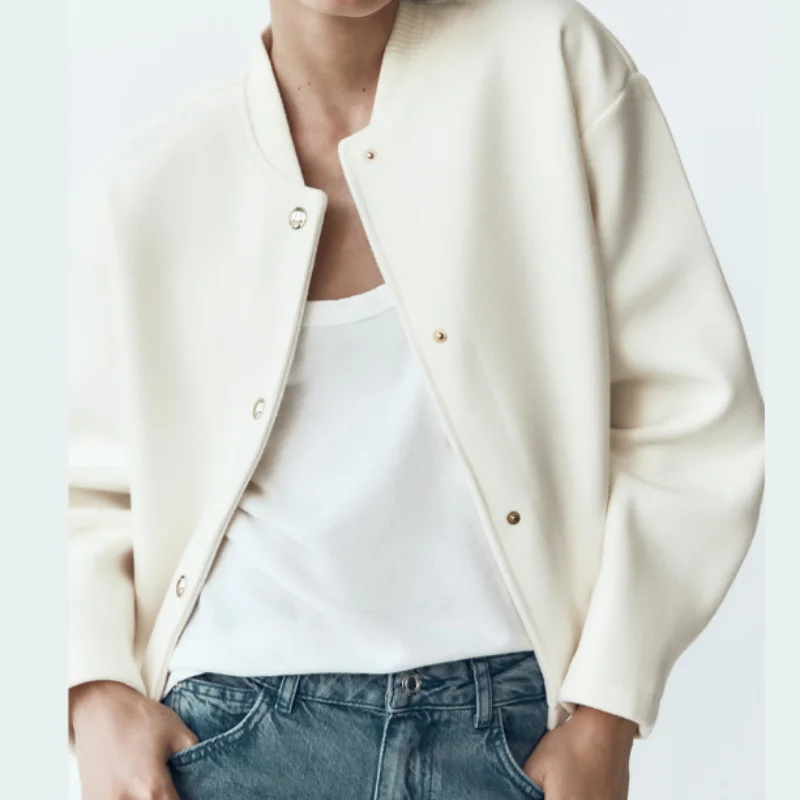 Women O-neck Single Breasted Jacket Autumn Winter Woolen Blended Solid Casual Coat 2025 New Female Fashion Commuter Streetwear
Women O-neck Single Breasted Jacket Autumn Winter Woolen Blended Solid Casual Coat 2025 New Female Fashion Commuter Streetwear