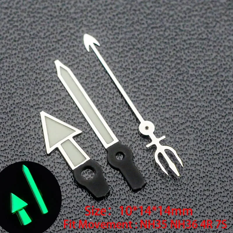 Silver Watch Hands C3 Green Super Luminous Pointer Replacement Accessory Parts Fits for NH35 4R35 4R36 7S Japan Movement
Silver Watch Hands C3 Green Super Luminous Pointer Replacement Accessory Parts Fits for NH35 4R35 4R36 7S Japan Movement