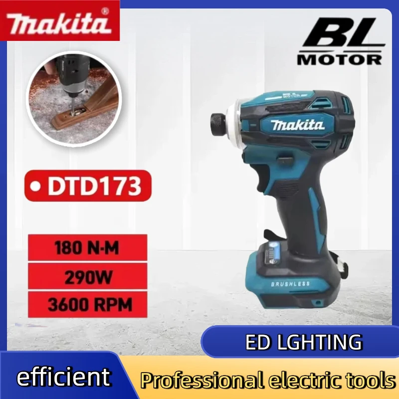 Makita DTD173 Беспроводная ударная отвертка 220 Нм для авторемонта Бесщеточная электрическая отвертка для батареи Makita 18 В
Makita DTD173 Беспроводная ударная отвертка 220 Нм для авторемонта Бесщеточная электрическая отвертка для батареи Makita 18 В