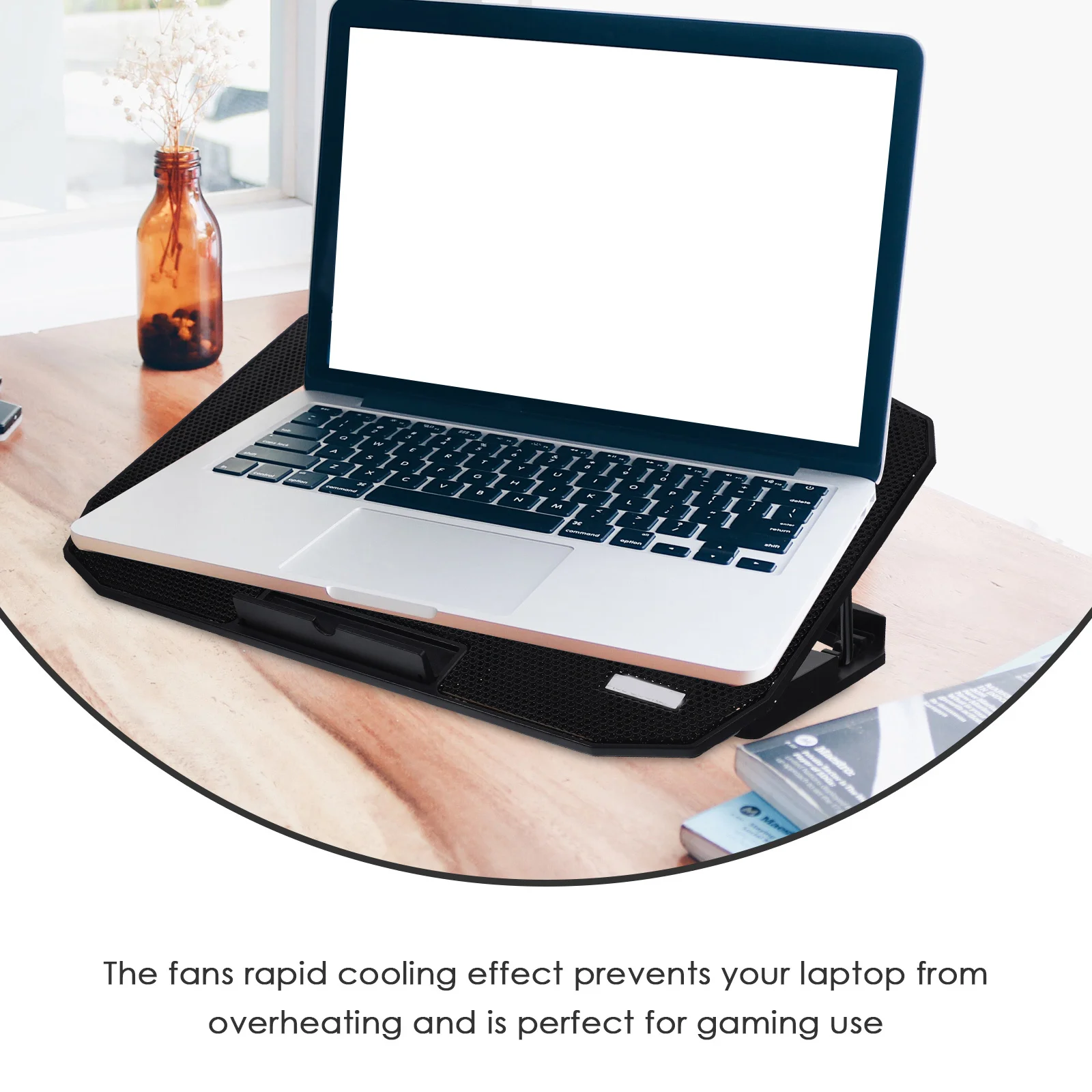 Height Adjustable Foldable Laptop Cooling Stand USB Powered Laptop Holder Cooler Heat Dissipation Rack for Gaming Home Office 
Height Adjustable Foldable Laptop Cooling Stand USB Powered Laptop Holder Cooler Heat Dissipation Rack for Gaming Home Office