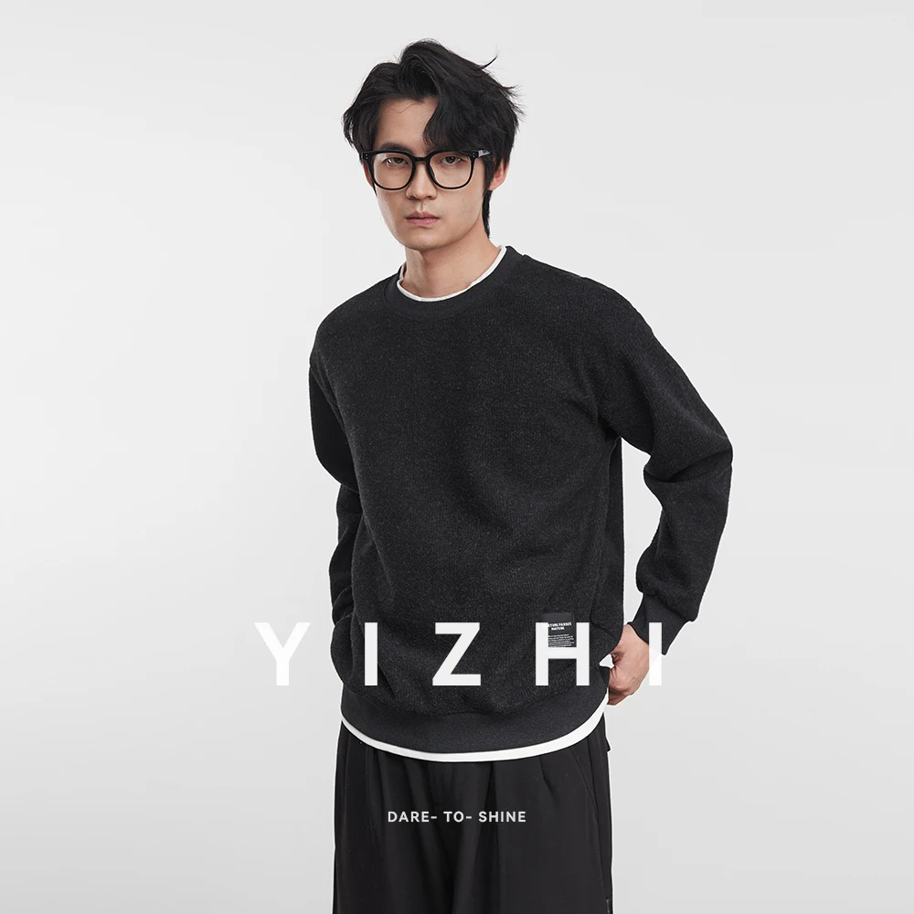 2025 Autumn Winter New Fleece-Lined Sweatshirt Drop-Shoulder Crew Neck Versatile Fashion Men's Warm Long-Sleeved Pullover
2025 Autumn Winter New Fleece-Lined Sweatshirt Drop-Shoulder Crew Neck Versatile Fashion Men's Warm Long-Sleeved Pullover