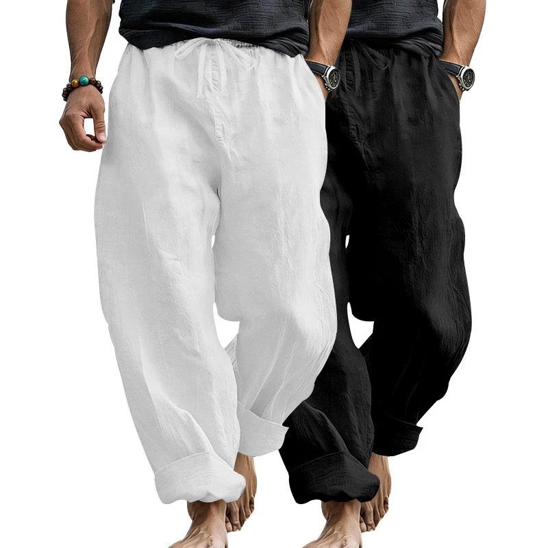 2026 Spring Autumn Men Plus Size Linen Straight Pants 2 Pack, Loose Breathable Trousers For Beach Sports EU US
2026 Spring Autumn Men Plus Size Linen Straight Pants 2 Pack, Loose Breathable Trousers For Beach Sports EU US
