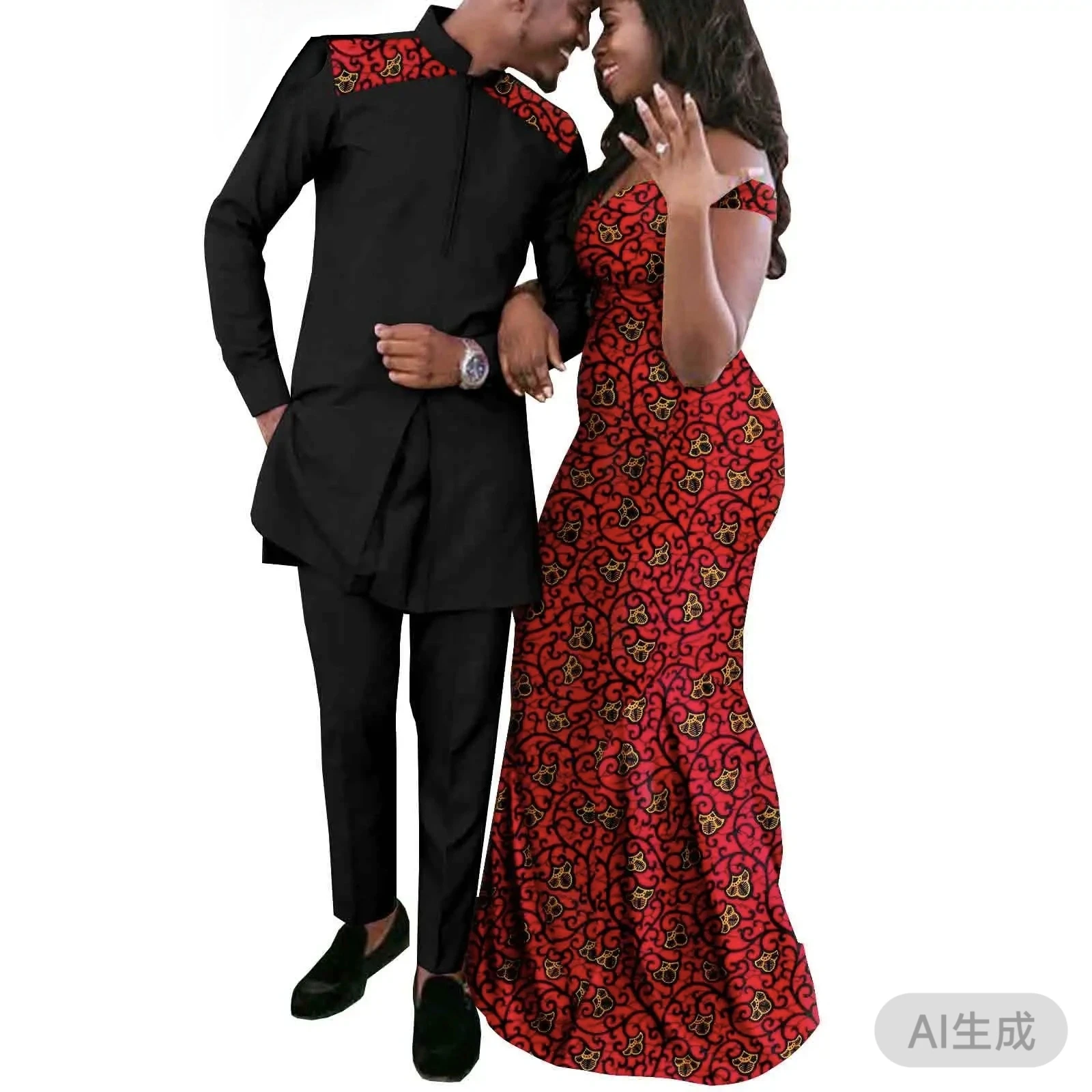 Sale New African Couple Matching Clothes for Wedding Bazin Riche Women Print Top and Lace Skirts Sets Dashiki Men 2 Pieces Sets
Sale New African Couple Matching Clothes for Wedding Bazin Riche Women Print Top and Lace Skirts Sets Dashiki Men 2 Pieces Sets
