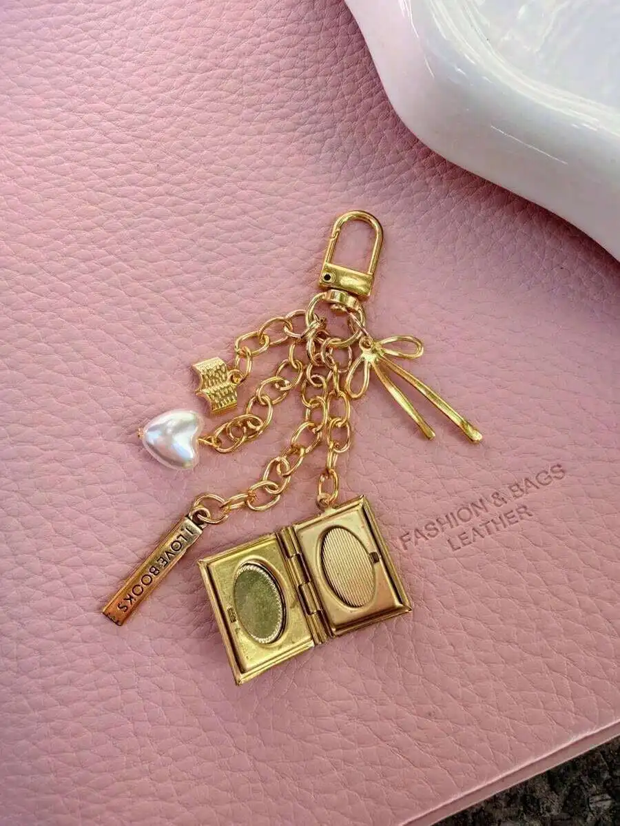 Book Locket Keychain Purse Charm Photo Frame Bag Accessory For Women
Book Locket Keychain Purse Charm Photo Frame Bag Accessory For Women
