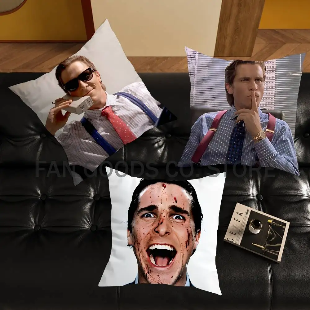 Patrick Bateman American Psycho Cushion For Bedroom Car Coffee Shop Room and Living Room Sofa Decorative Pillow Cover Case
Patrick Bateman American Psycho Cushion For Bedroom Car Coffee Shop Room and Living Room Sofa Decorative Pillow Cover Case