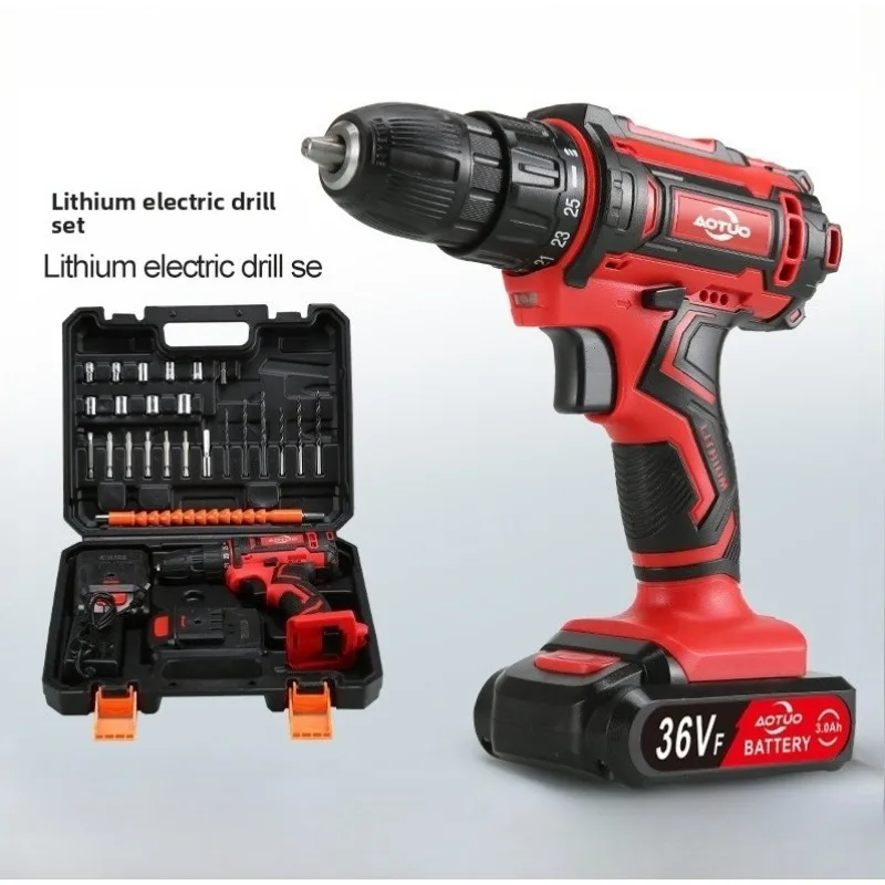 36VF Cordless Electric Drill & Screwdriver Set - 10mm Impact Power Tool Kit , Perfect for Home Improvement Projects 
36VF Cordless Electric Drill & Screwdriver Set - 10mm Impact Power Tool Kit , Perfect for Home Improvement Projects
