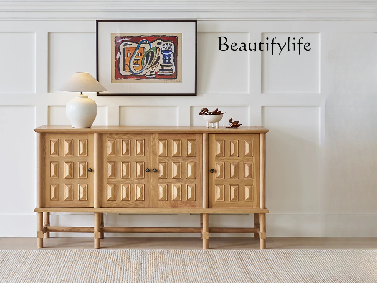 Khaki Sideboard Cabinet Vintage Log Style Living Room Storage Cabinet Home Wall Solid Wood Restaurant Side Cabinet
Khaki Sideboard Cabinet Vintage Log Style Living Room Storage Cabinet Home Wall Solid Wood Restaurant Side Cabinet