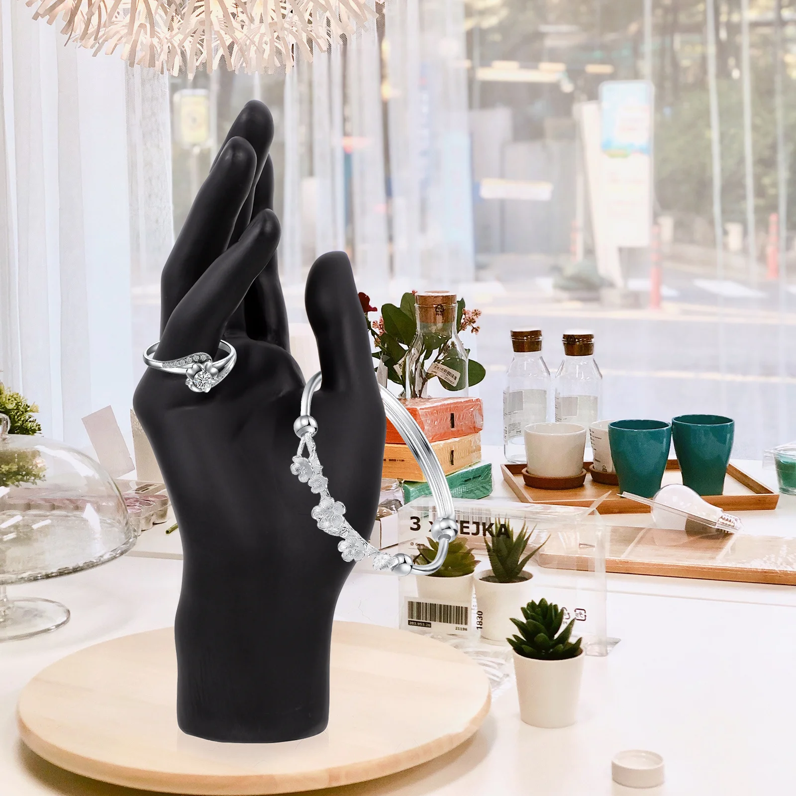 1pc Plastic Hand Jewelry Display Stand Ring Bracelet Holder Tabletop Showcase Decor Craft Fair Gift Elegant Female Hand Form
1pc Plastic Hand Jewelry Display Stand Ring Bracelet Holder Tabletop Showcase Decor Craft Fair Gift Elegant Female Hand Form