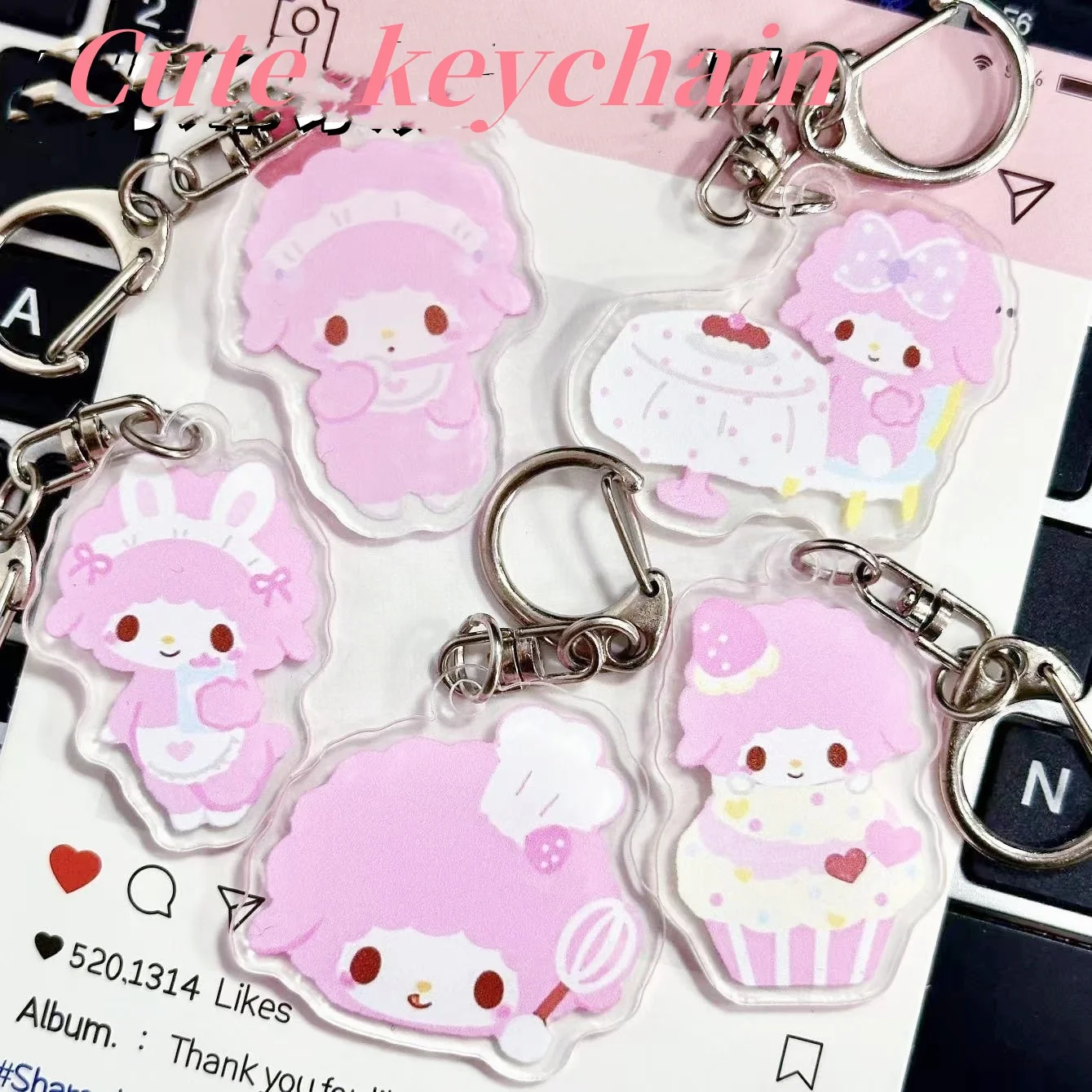 sanrio my melody key chains cute cartoon acrylic pendants around key chains best friend bag accessories birthday gift
sanrio my melody key chains cute cartoon acrylic pendants around key chains best friend bag accessories birthday gift
