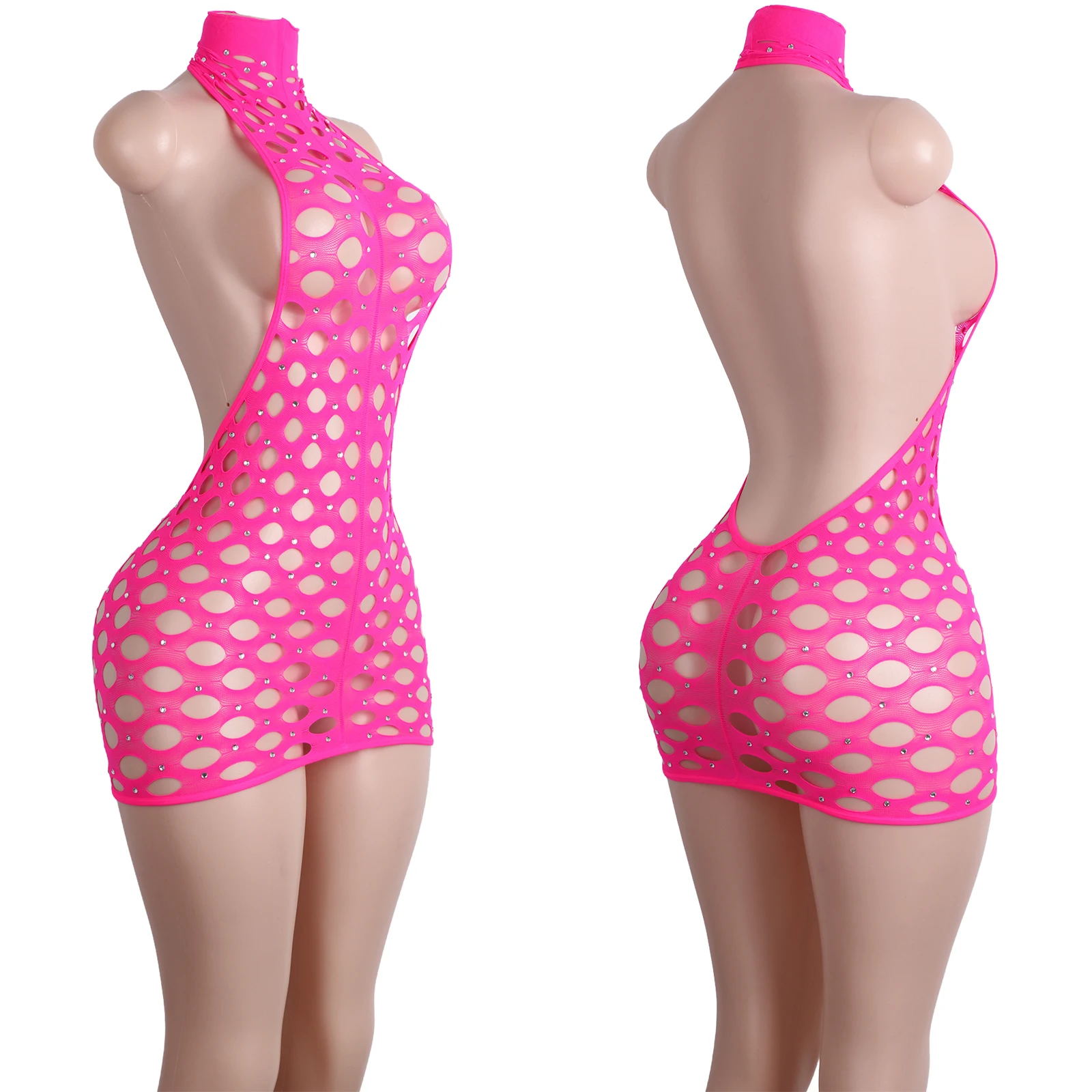 Exotic Dancewear Bodysuit Crystal Mesh Lace Backless Stripper Dress Stage Performance Club Costume One-Piece Adults Sexy Outfit
Exotic Dancewear Bodysuit Crystal Mesh Lace Backless Stripper Dress Stage Performance Club Costume One-Piece Adults Sexy Outfit