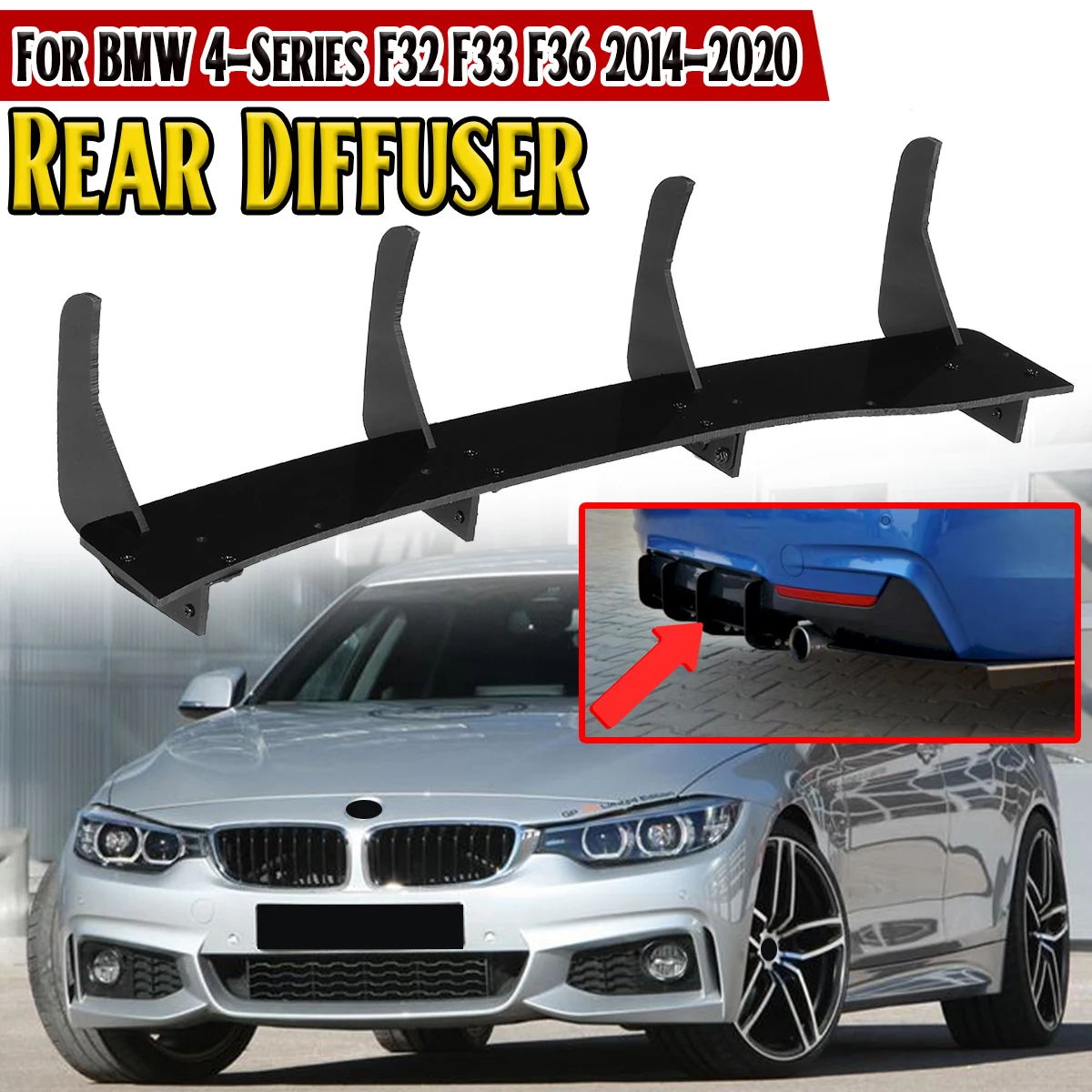 Car Rear Bumper Lip Diffuser Spoiler Rear Splitters For BMW 4-Series F32 F33 F36 2014-2020 Rear Bumper Diffuser
Car Rear Bumper Lip Diffuser Spoiler Rear Splitters For BMW 4-Series F32 F33 F36 2014-2020 Rear Bumper Diffuser