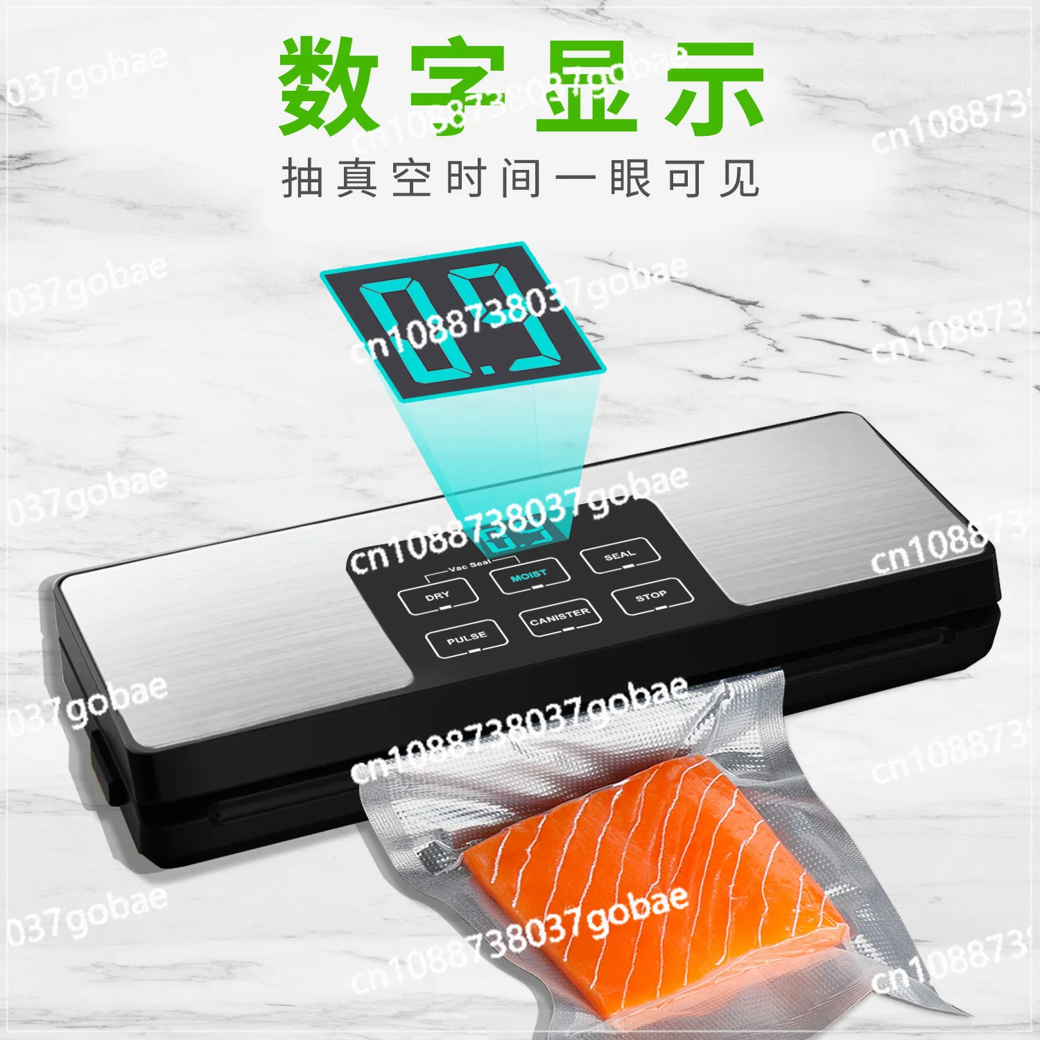 Roll Bag Dry and Wet Dual-purpose Food Sealing and Fresh-keeping Vacuum Sealing Machine Household Vacuum Sealing Machine
Roll Bag Dry and Wet Dual-purpose Food Sealing and Fresh-keeping Vacuum Sealing Machine Household Vacuum Sealing Machine